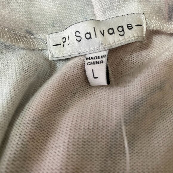 PJ Salvage Marble Print Belted Robe Sz Large Lounge Sleep PJ - Picture 9 of 11